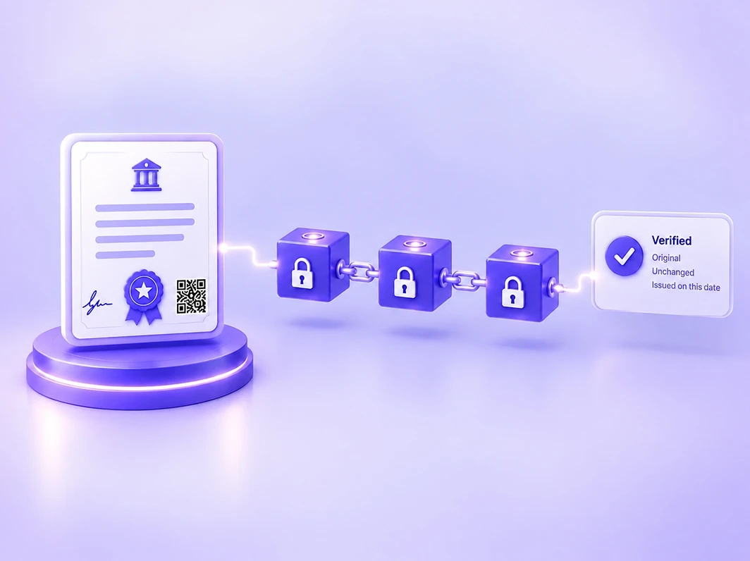 Blockchain-backed verification