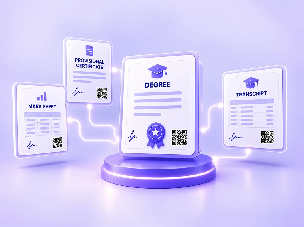 Digital degree and transcript issuance