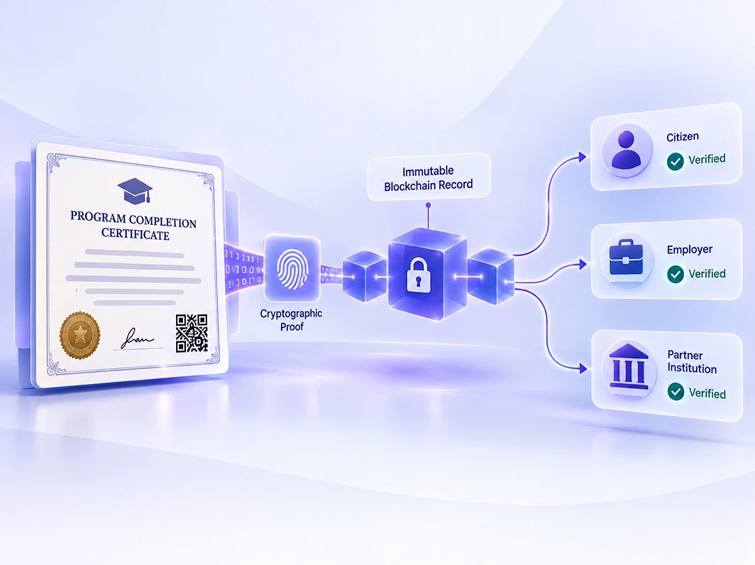 Blockchain-backed verification