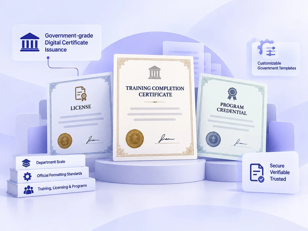 Government-grade digital certificate issuance