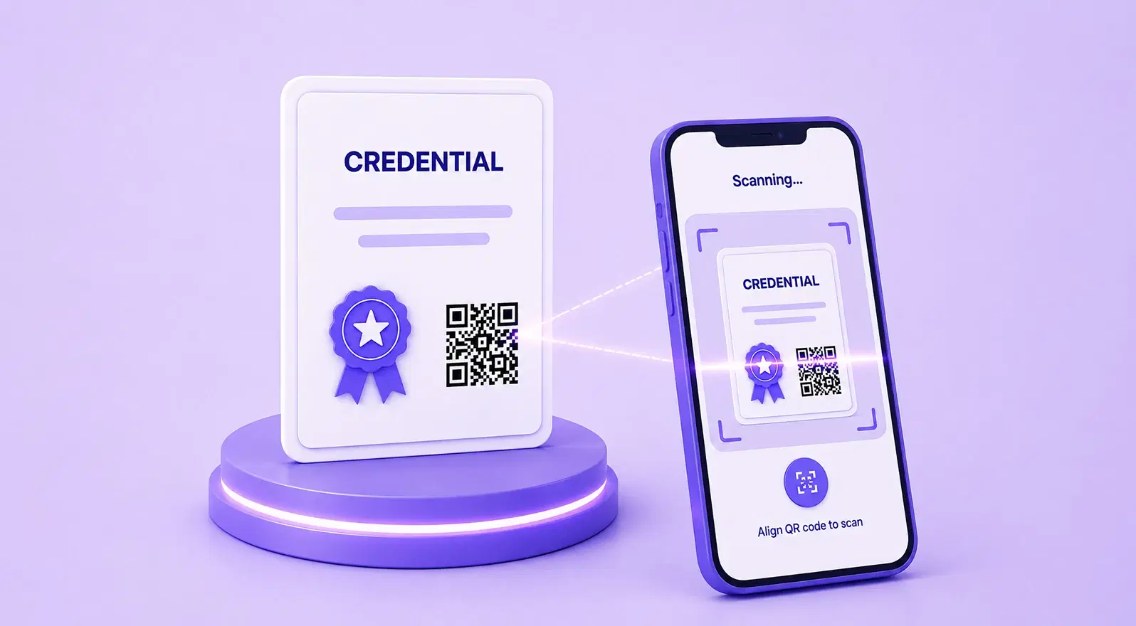 QR-based credential verification